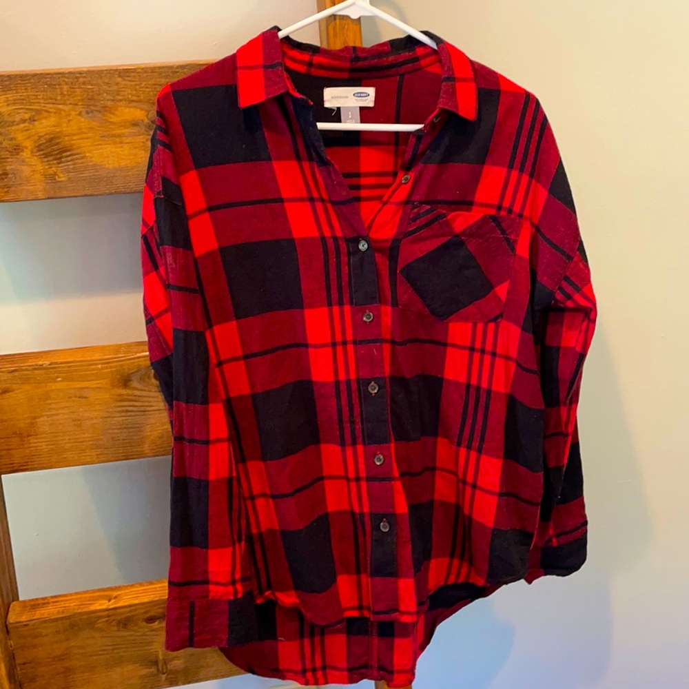Old navy women’s boyfriend fit flannel